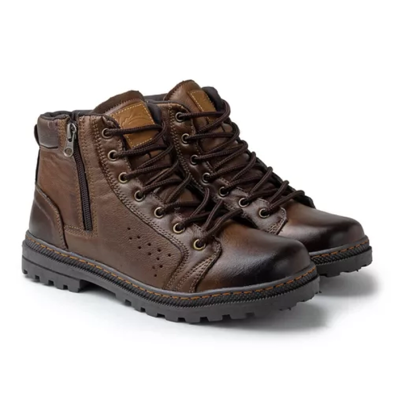 Bota couro masculina (teste histórico)